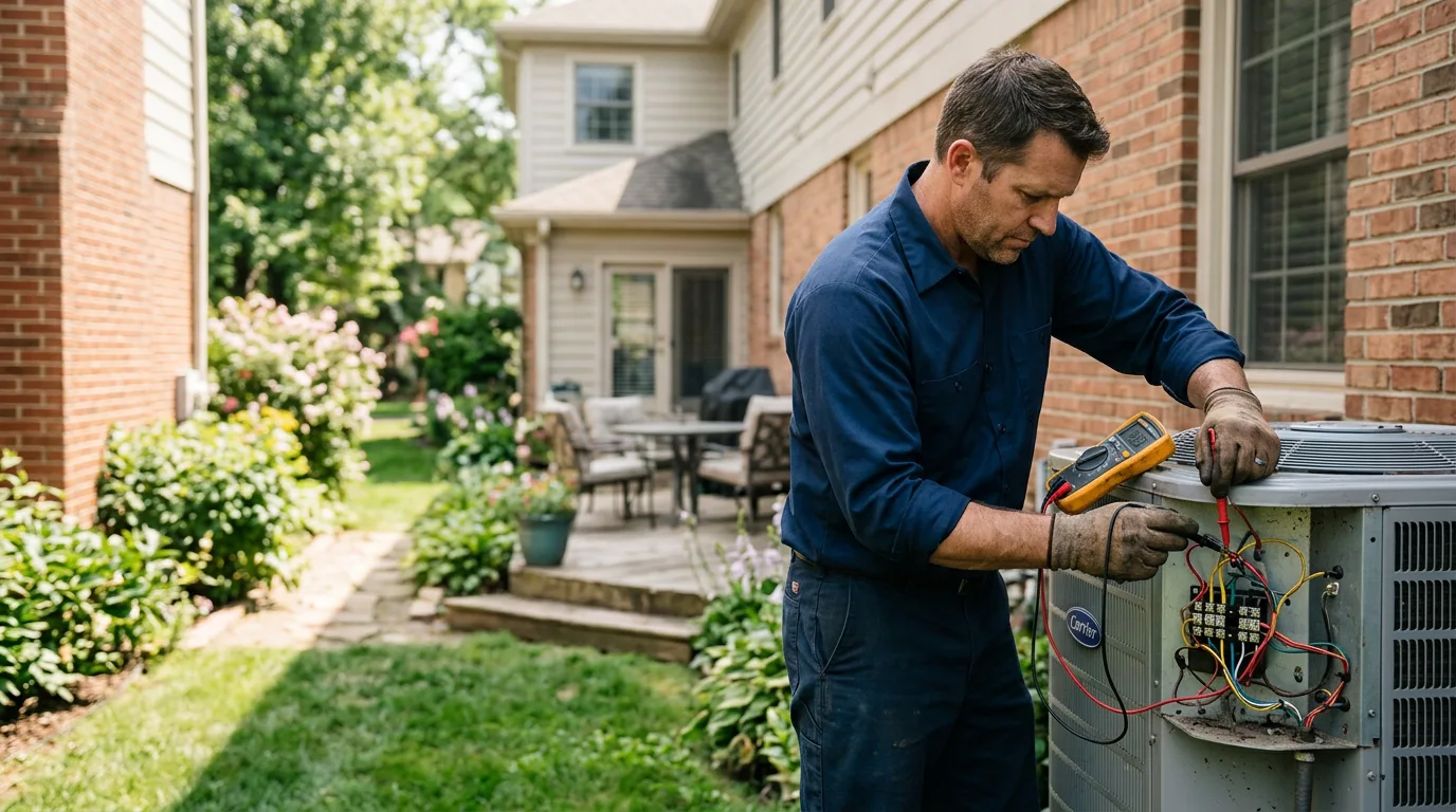 HVAC technician working near Somerville, TN